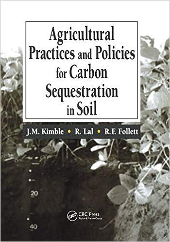 agricultural practices and policies for carbon sequestration in soil 1st edition john m. kimble 0367578654,
