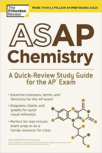 asap chemistry a quick review study guide for the ap exam 1st edition the princeton review 0525567674,