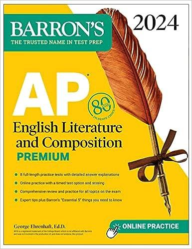 ap english literature and composition premium 2024 2024 edition george ehrenhaft 1506287719, 978-1506287713