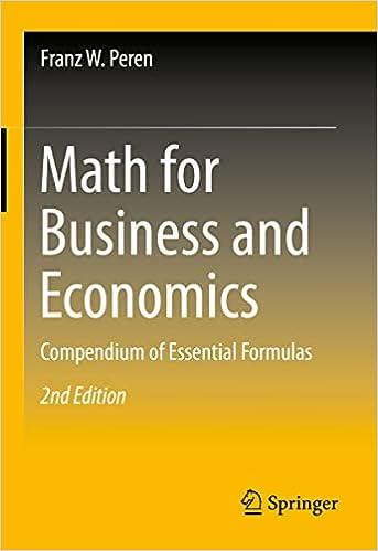 Math For Business And Economics Compendium Of Essential Formulas