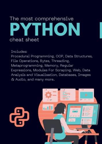 the most comprehensive python cheat sheet 1st edition cristinel popescu b0bfwrsl89, 979-8354112272