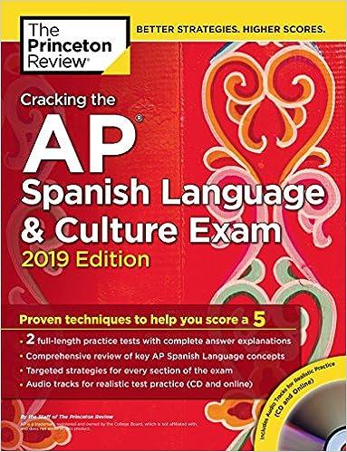 cracking the ap spanish language and culture exam 2019 2019 edition the princeton review 1524758132,