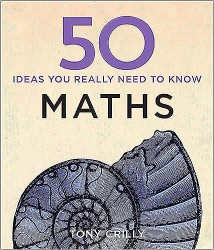 50 maths ideas you really need to know 1st edition tony crilly 1847240089, 978-1847240088