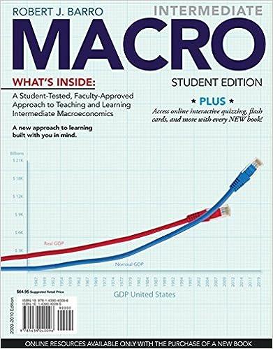 intermediate macro with product web site printed access card and review cards 1st edition robert j. barro