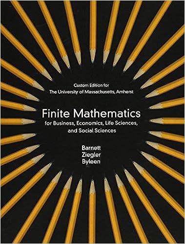 finite mathematics for business economics life sciences and social sciences 3rd edition barnett, michael r.