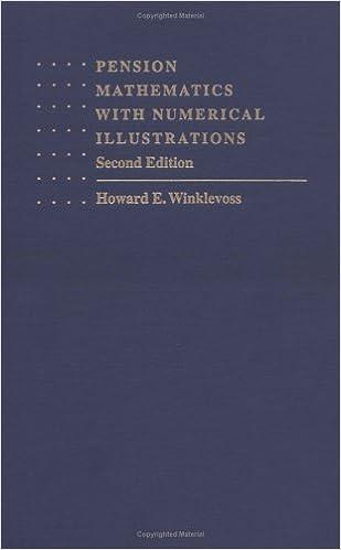 pension mathematics with numerical illustrations 2nd edition pension reseach council, howard e. winklevoss
