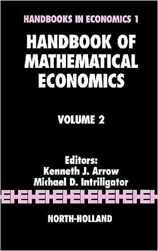 handbook in economics 1handbook of mathematical economics volume 2 1st edition m.d. intriligator, kenneth j.