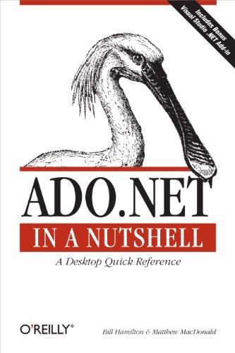 ado.net in a nutshell 1st edition matthew macdonald, bill hamilton 0596003617, 978-0596003616