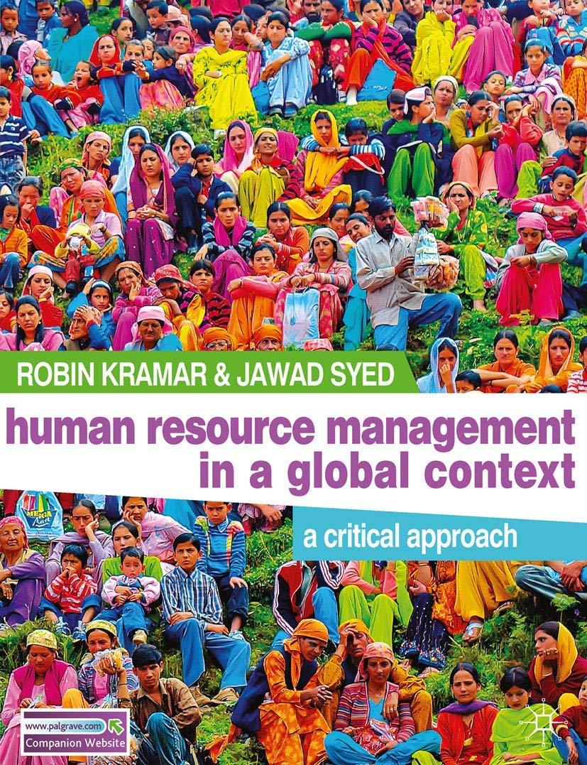 human resource management in a global context a critical approach 1st edition robin kramar, jawad syed, dr