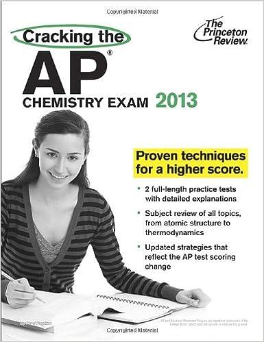 cracking the ap chemistry exam 2013 2013 edition the princeton review 0307944883, 978-0307944887