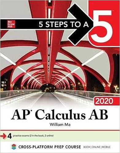 5 steps to a 5 ap calculus ab 2020 2020 edition william ma 1260454940, 978-1260454949
