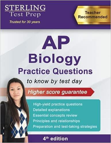 sterling test prep ap biology practice questions 4th edition sterling test prep b09x4nvf2f, 979-8885570350