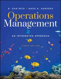 operations management an integrated approach 8th edition r. dan reid; nada r. sanders 1119905524,