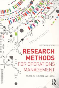 research methods for operations management 2nd edition christer karlsson 1138945420, 9781138945425