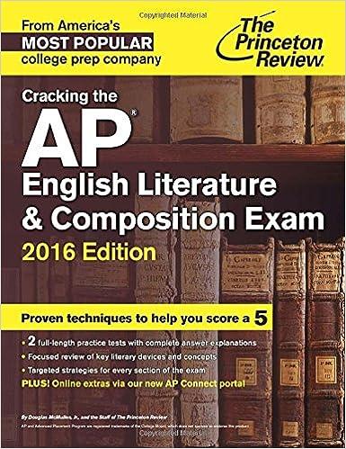 cracking the ap english literature and composition exam 2016 2016 edition the princeton review 0804126178,