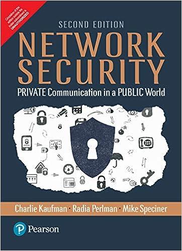 network security private communication in a public world 2nd edition kaufman perlman 9332578214,