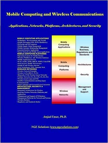 mobile computing and wireless communications applications networks platforms architectures and security 1st