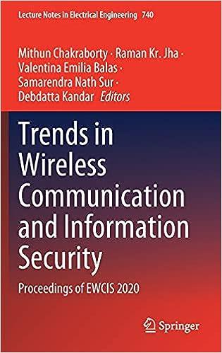 trends in wireless communication and information security proceedings of ewcis 2020 2020th edition mithun