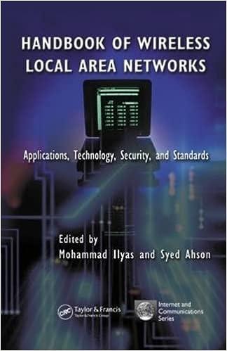 handbook of wireless local area networks applications technology security and standards 1st edition mohammad