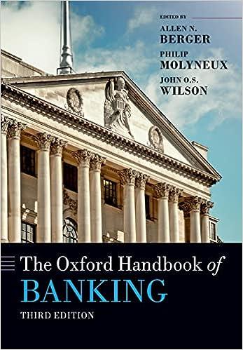 the oxford handbook of banking 3rd edition allen n. berger, philip molyneux, john o.s. wilson 0192859501,