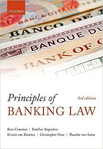 principles of banking 3rd edition sir ross cranston, emilios avgouleas, kristin van zwieten, christopher