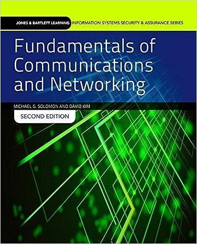 fundamentals of communications and networking 2nd edition michael g. solomon, david kim, jeffrey l. carrell