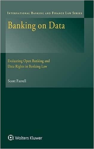 banking on data evaluating open banking and data rights in banking law 1st edition scott farrell 9403531169,