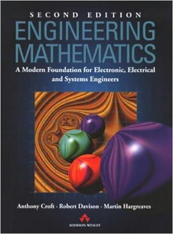 engineering mathematics a modern foundation for electronic electrical and systems engineering 2nd edition