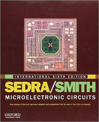 sedra/smith microelectronic circuits 6th edition a sedra 0199738513, 978-0199738519