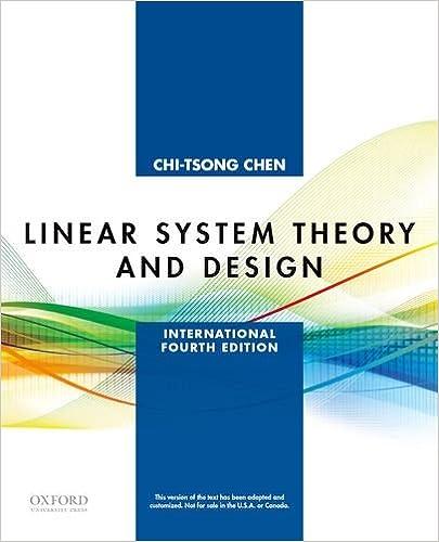 linear system theory and design 4th edition chi-tsong chen 0199964548, 978-0199964543