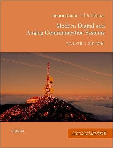 modern digital and analog communication 5th edition bp lathi , zhi ding 0190686863, 978-0190686864