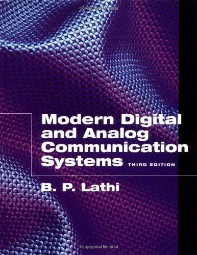 modern digital and analog communication systems 3rd edition b. p. lathi 9780195110098