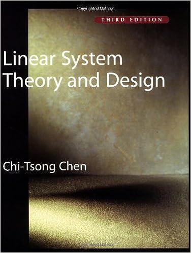 linear system theory and design 3rd edition chi-tsong chen 0195117778, 978-0195117776