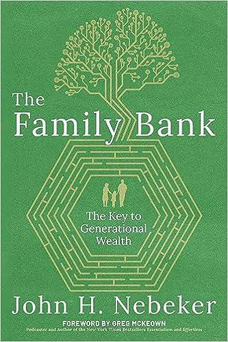 the family bank the key to generational wealth finance 1st edition john h nebeker 8888240304, 979-8888240304
