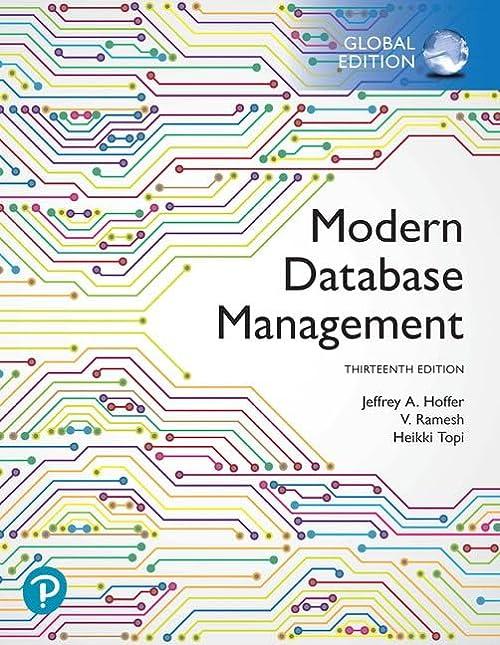 modern database management 13th edition global edition jeff hoffer, ramesh venkataraman, heikki topi