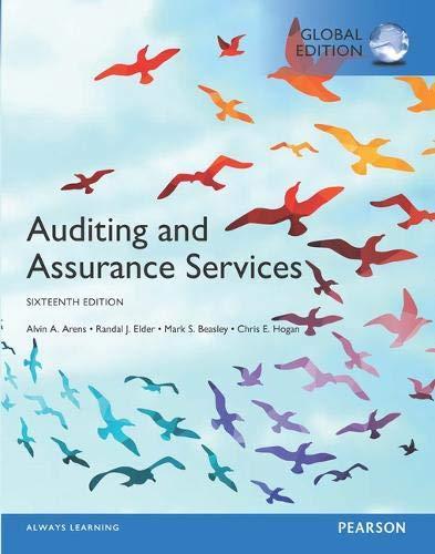 auditing and assurance services 16th global edition alvin a. arens, randal j. elder, mark s. beasley, chris