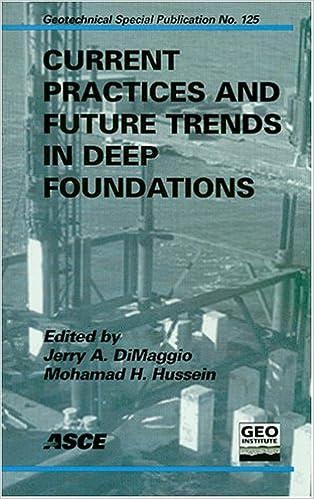 current practices and future trends in deep foundations 1st edition jerry a. dimaggio , mohamad h. hussein