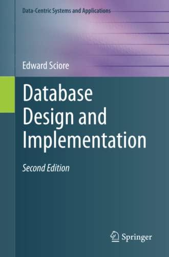 database design and implementation 2nd edition edward sciore 3030338355, 978-3030338350