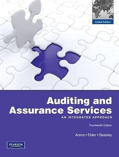 auditing and assurance services 14th global edition alvin arens, randal j. elder 0273755013, 978-0273755012
