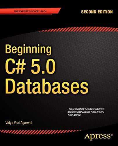 beginning c# 5.0 databases 2nd edition vidya vrat agarwal 1430242604, 978-1430242604