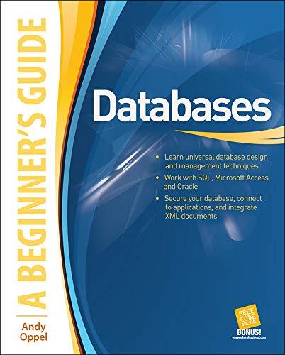 databases a beginners guide 1st edition andy oppel 007160846x, 978-0071608466
