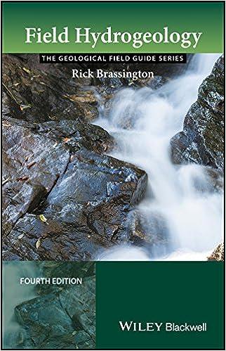 field hydrogeology 4th edition rick brassington 1118397363, 978-1118397367