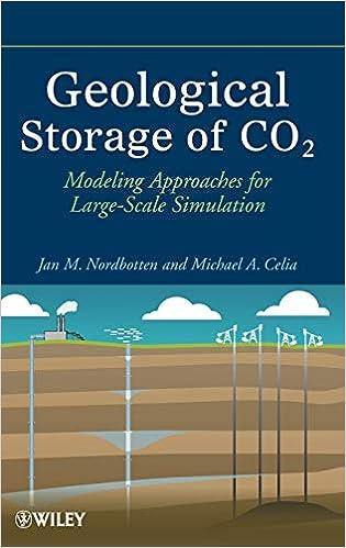 geological storage of co2 modeling approaches for large scale simulation 1st edition michael a. celia , jan