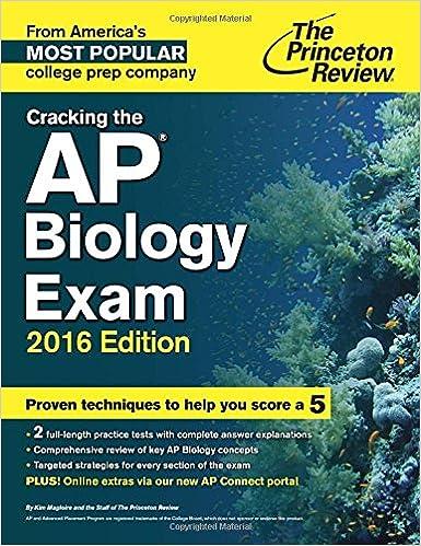cracking the ap biology exam 2016 2016 edition the princeton review 0804126119, 978-0804126113