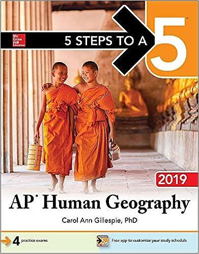 5 steps to a 5 ap human geography 2019 2019 edition carol ann gillespie 1260122883, 978-1260122886