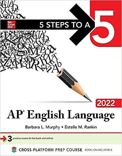 5 steps to a 5 ap english language 2022 2022 edition barbara murphy, estelle rankin 264267932, 978-1264267934