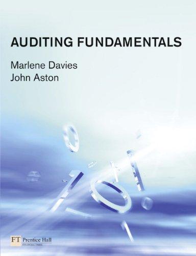 auditing fundamentals 1st edition marlene davies, john aston 0273711733, 978-0273711735
