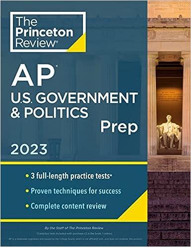 the princeton review ap us government and politics prep 2023 2023 edition the princeton review 0593450914,