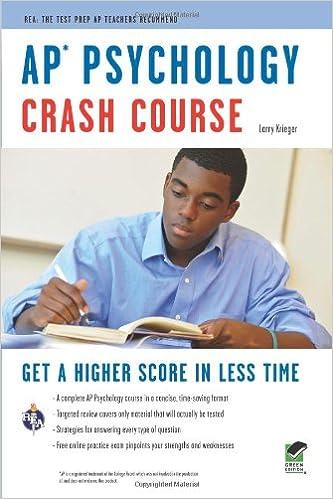 crash course ap psychology 1st edition larry krieger 0738607819, 978-0738607818