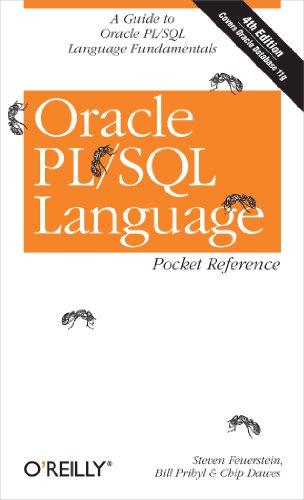oracle pl sql language pocket reference 4th edition steven feuerstein, bill pribyl, chip dawes 0596514042,